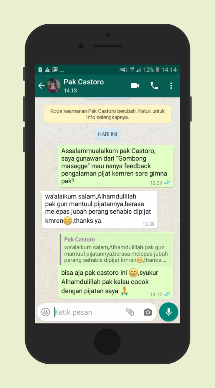 Testimonial Pak Castoro