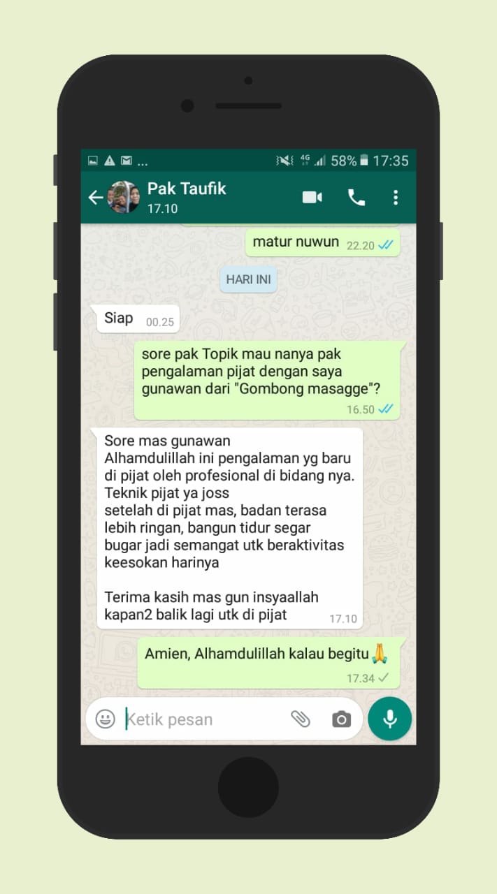Testimonial Pak Taufik